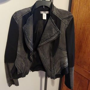 Comme Black Acid Washed Jean Jacket